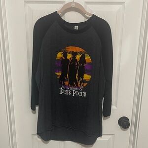 Jerzees Black and Gray Long Sleeve Tee